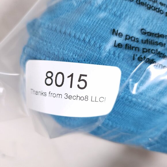 J Jill Lagenlook Blue Textured Knit Top Medium Long Sleeve Kangaroo Pocket Artsy - Picture 13 of 13